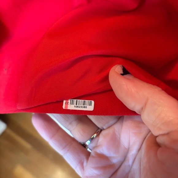 Loft Vibrant Red Blazer Size 8 Office Preppy Academia Washable Lined Pockets - Picture 5 of 13